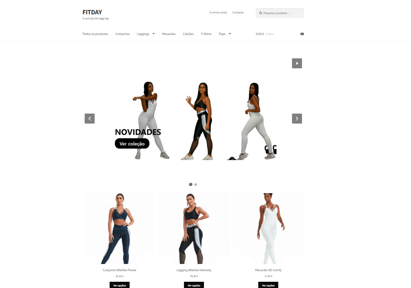 Loja online Fitday